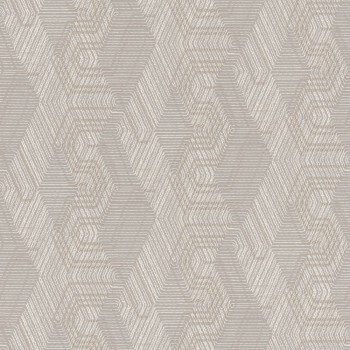 Wallpaper embroidered pattern beige 751932