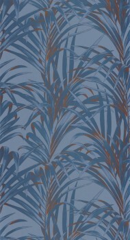 Leaf tendrils blue wallpaper Casadeco - 1930 Texdecor MNCT28926404