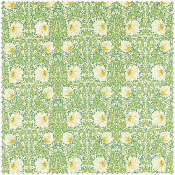 Decoration fabric curved leaves green MSIM226898