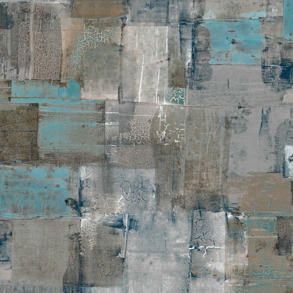 Blue wallpaper patchwork similar pattern Divino Hohenberger 65296-HTM