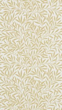 wallpaper curved leaves cream DCMW216830