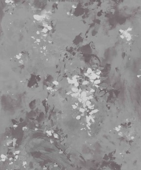 Vlies Mustertapete grau-silber abstrakt schimmer Dalia 100203