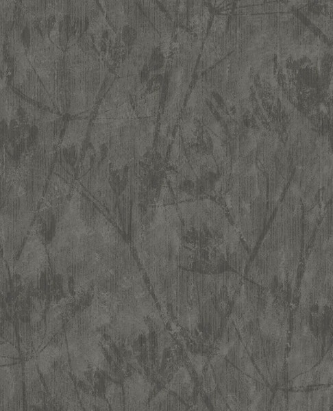 55-379055 Eijffinger Lino flowers non-woven wallpaper black