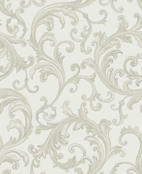 Leaf tendrils wallpaper cream Italian Style Essener 24831