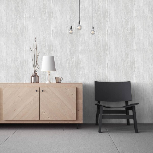 Structured haptic light gray non-woven wallpaper Feel Hohenberger 65036-HTM