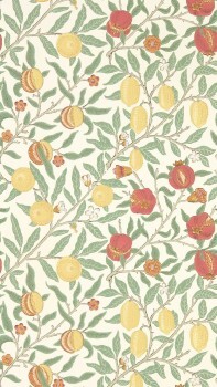 Pomegranates and Flowers Wallpaper Beige MSIM217087