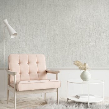 Foamed linen look beige non-woven wallpaper Precious Hohenberger 65176-HTM