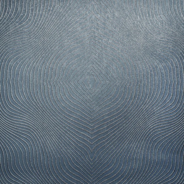 Curved lines glossy effect non-woven wallpaper dark blue Slow Living Hohenberger 30030-HTM