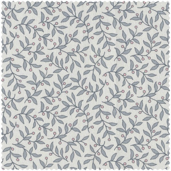 leaf pattern gray decorative fabric Petite Fleur 5 Rasch Textil 871639