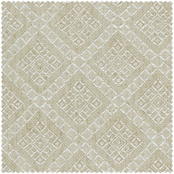 small and large squares cream furnishing fabric Sanderson Caspian DCAC236919