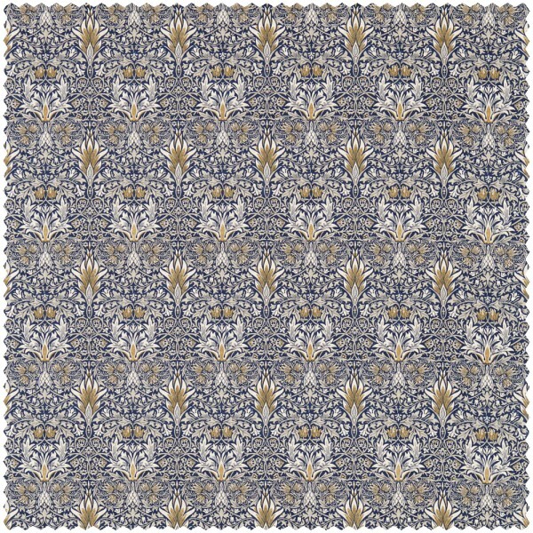 Furnishing fabric Indian floral ornament blue DCMF226726