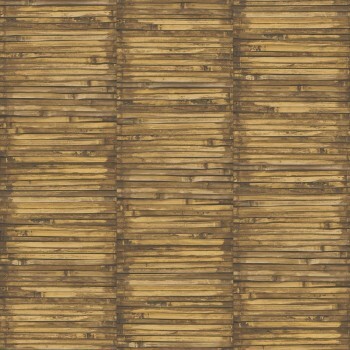 Bamboo wood look wallpaper honey Global Fusion Essener G56387