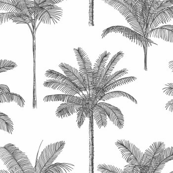 Palmenbäumeoptik weiß Paradise 139162