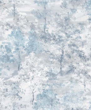 cherry blossom pattern wallpaper ice blue Global Fusion Essener G56431
