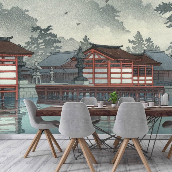 Japanese temple mural dining room 18054-HTM GMM Hohenberger
