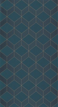 Blue wallpaper square Casadeco - 1930 Texdecor MNCT85686337