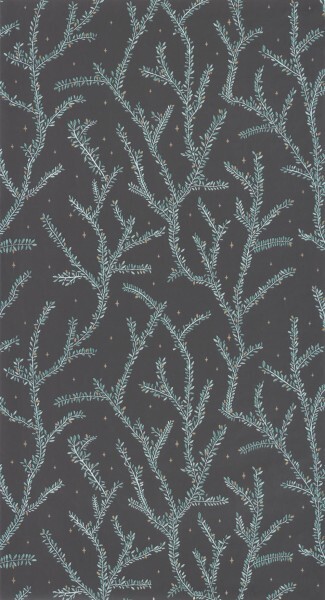Fine Twigs Black Wallpaper Caselio - La Foret Texdecor FRT102947983