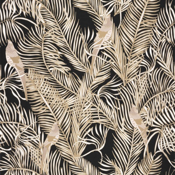 Pattern wallpaper golden Caselio - Dream Garden DGN102251090