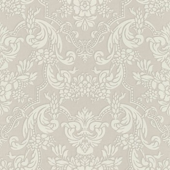 gray vinyl wallpaper baroque design Trianon 13 Rasch 570625
