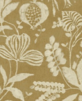 flower pattern non-woven wallpaper pastel yellow Terra Eijffinger 391502