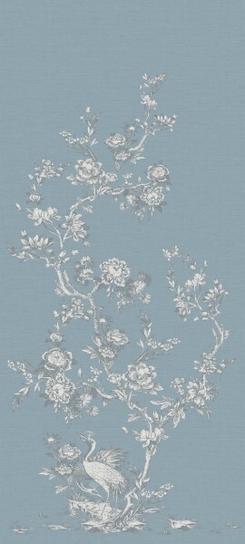 Pastel mural noble flower tendrils Charleston Rasch Textil 032400