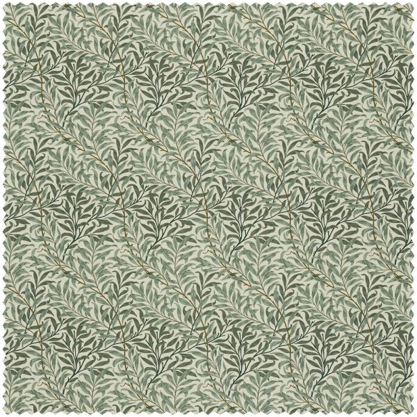 Decoration fabric curved willow branches and leaves cream DCMF226722