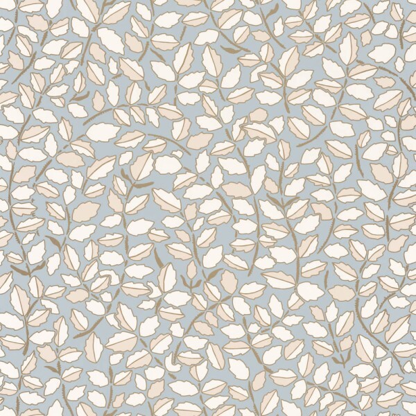 Gray and beige wallpaper vines and leaves Caselio - Dream Garden DGN102296026