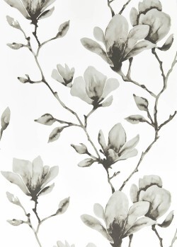 painted blossom branches beige non-woven wallpaper Sanderson Harlequin - Color 1 HTEW112603