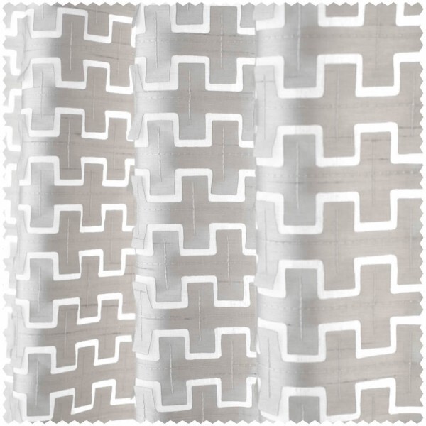 up and down stripe pattern gray furnishing fabric Sanderson Harlequin - Color 1 HMOH131502