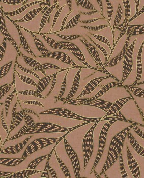 leaf pattern pink wallpaper Terra Eijffinger 391554