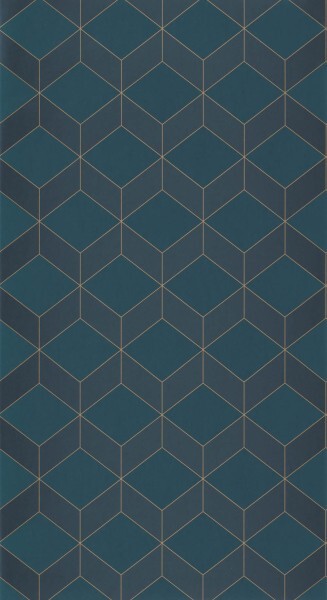 Blaue Tapete Quadratform Casadeco - 1930 Texdecor MNCT85686337