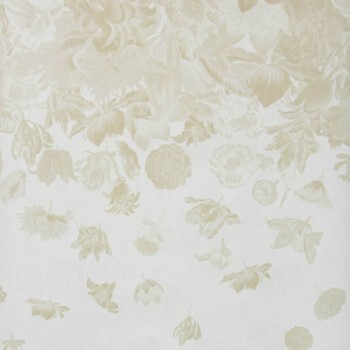 Rose Petals Cream and White Mural Tropical Hohenberger 18004