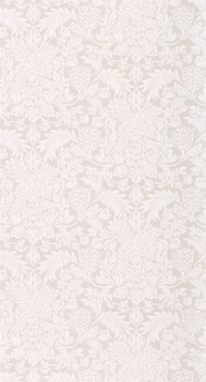 Leaves and flowers wallpaper beige Casadeco - Five O'Clock Texdecor FOCL85811234
