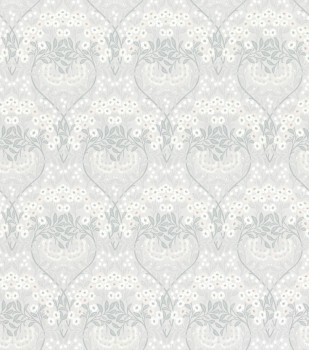 flower bouquets and tendrils gray non-woven wallpaper Sophia Rasch 710069