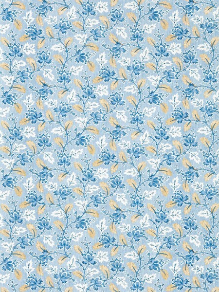 gepunktete Blüten blau Vliestapete Sanderson Arboretum 217232