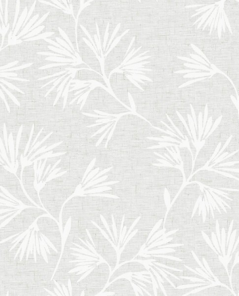 55-386550 Eijffinger Enso non-woven wallpaper flowers silver