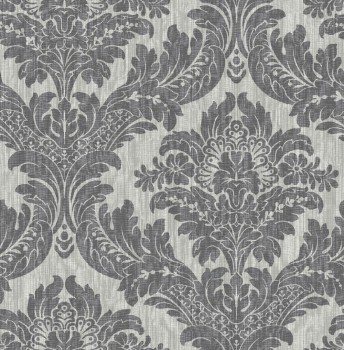 Edel Klassisch Vliestapete grau Charleston Rasch Textil 032610