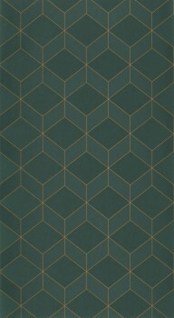 Geometric Green Wallpaper Casadeco - 1930 Texdecor MNCT85687517