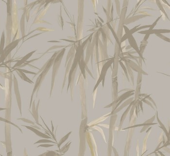 Tapete Bambuspflanzen braun 001520