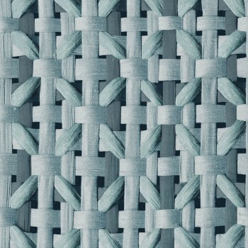 Braided pattern wallpaper blue Pepper Hohenberger 65337-HTM