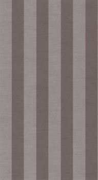 Gray brown wallpaper wide stripes Casadeco - Five O'Clock Texdecor FOCL85839431