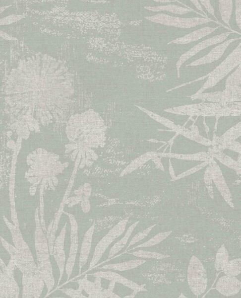 Eijffinger Lino 55-379032 non-woven wallpaper floral pattern mint green