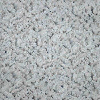 Graue Vliestapete teilweise aufgeschäumtes Muster Salt Hohenberger 65305-HTM