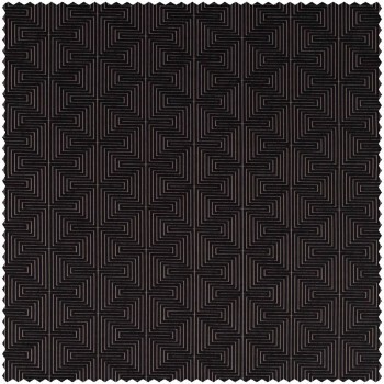 zigzag line pattern black furnishing fabric Sanderson Harlequin - Color 1 HMOU130673