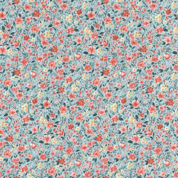 Multicolored non-woven wallpaper landscape motifs Petite Fleur 5 Rasch Textil 288383