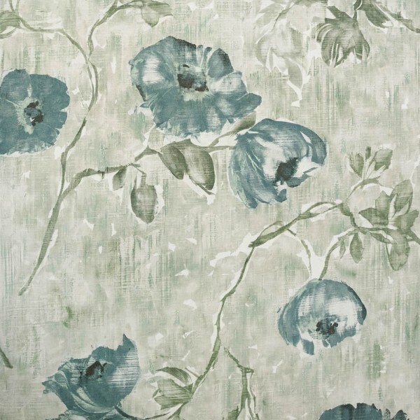 Blue non-woven wallpaper floral pattern Julie Feels Home Hohenberger 26917-HTM
