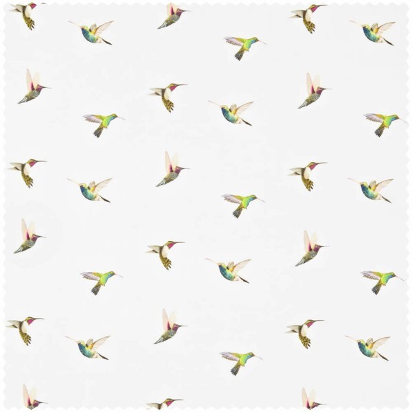 colorful hummingbirds cream furnishing fabric Sanderson Harlequin - Color 1 HAMA120350