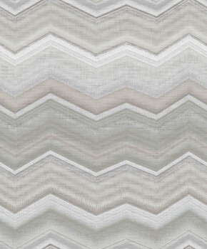 Pale gray wallpaper geometric pattern Malibu Rasch Textil 101310
