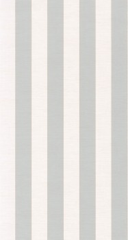 lines wide stripes beige sage green non-woven wallpaper Casadeco - Five O'Clock FOCL85837105