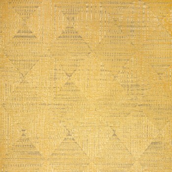 trapezoidal shapes and lines non-woven wallpaper ocher Pepper Hohenberger 65344-HTM